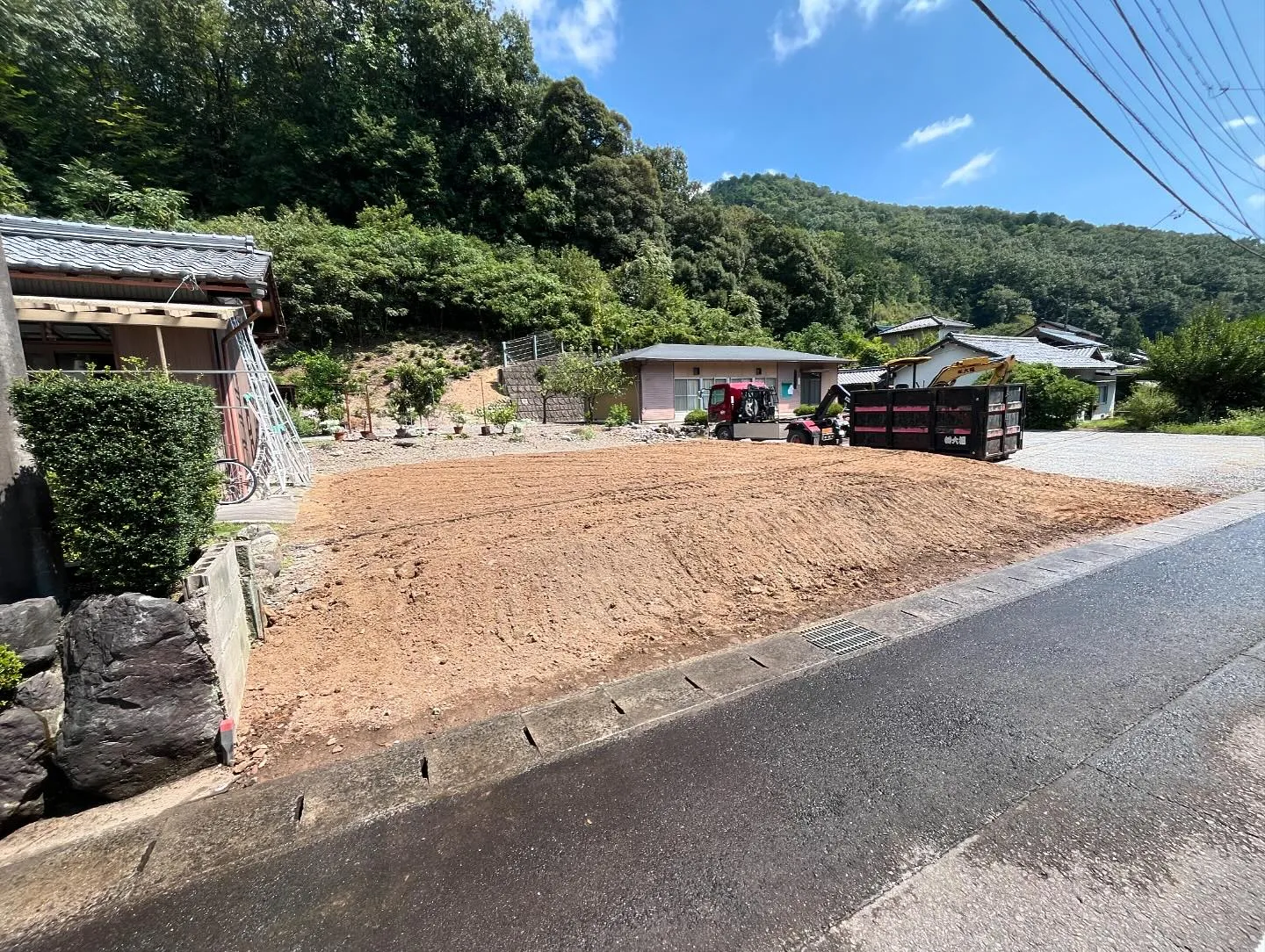 #山県市　空き家解体