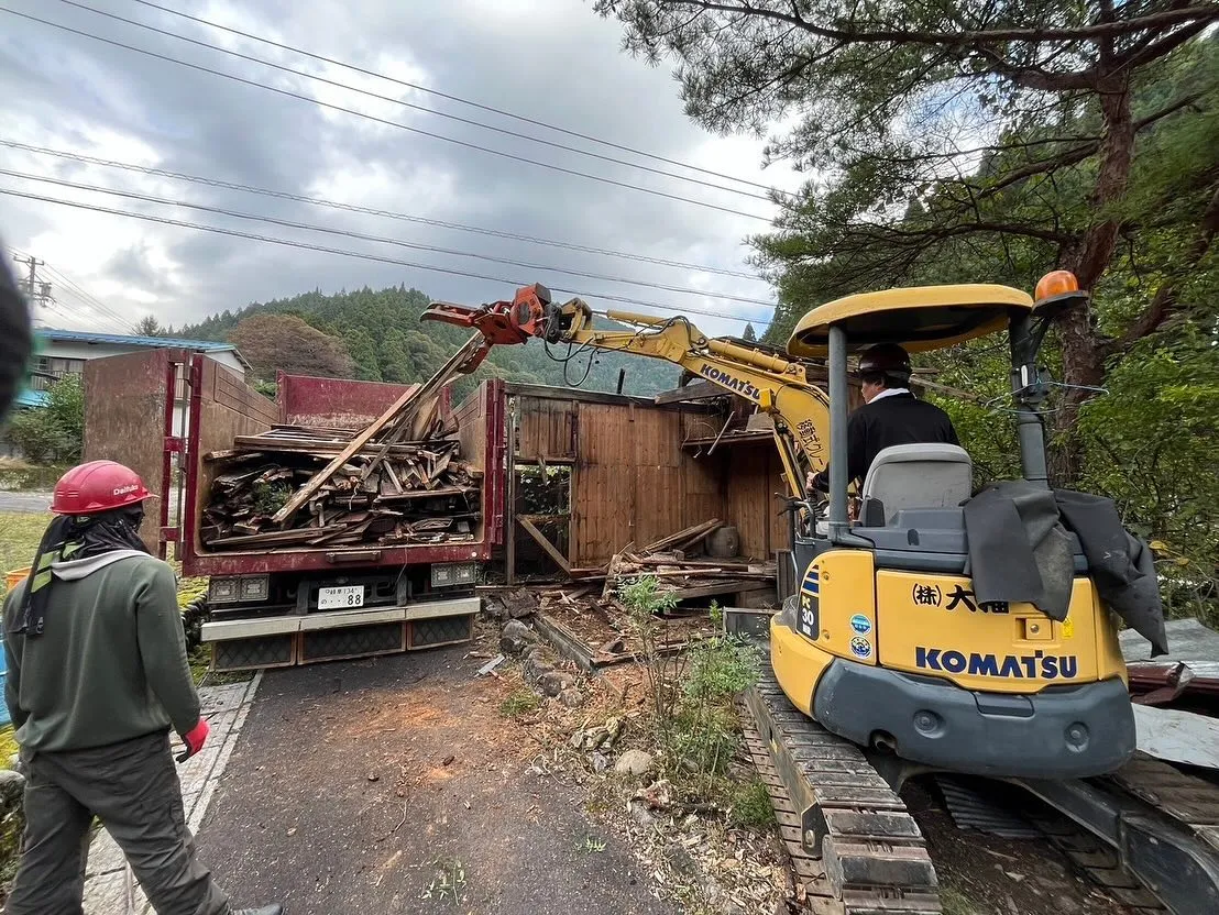 #山県市　解体工事　